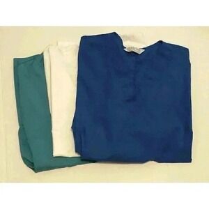 3 Women's Medical Nursing Scrub Scrubs Top Solid Sz 3 Cherokee Liana Apple Life
